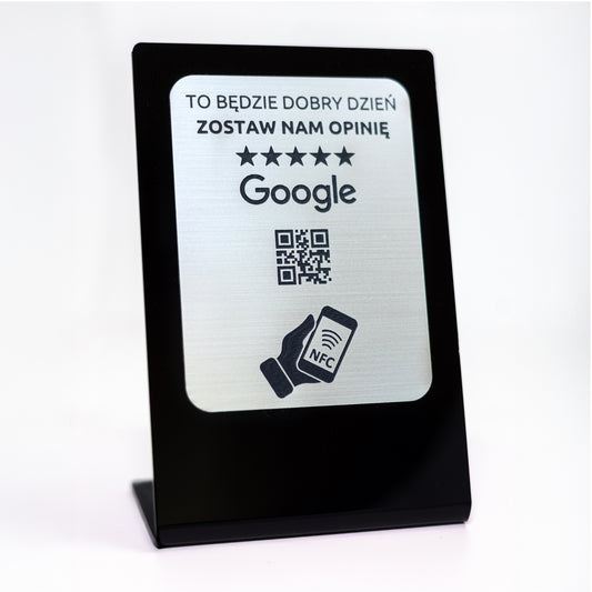 Tabliczka Smart NFC/QR + Asystent Satysfakcji (Wersja 🟢 Start): Alerty e-mail • Samodzielna obsługa • Zero abonamentu