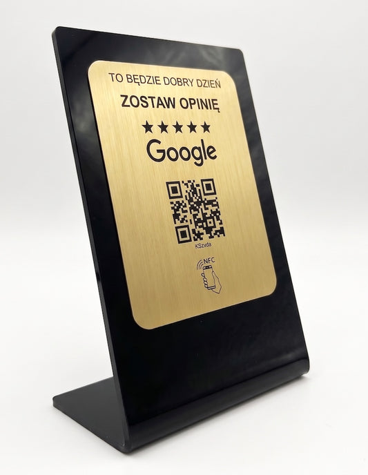 Tabliczka Smart NFC/QR + Asystent Satysfakcji (Wersja 🟢 Start): Alerty e-mail • Samodzielna obsługa • Zero abonamentu